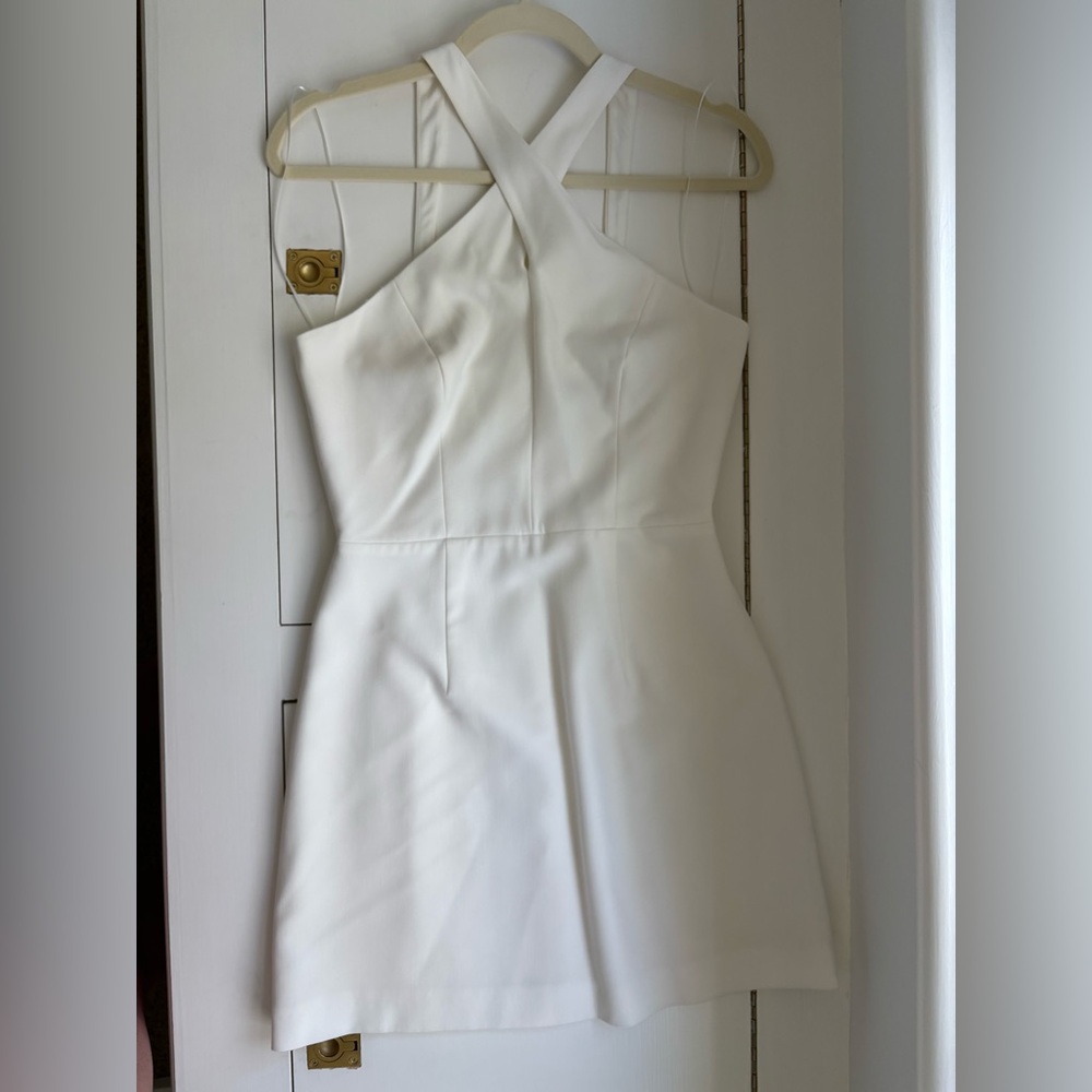 French Connection White Criss Cross Dress